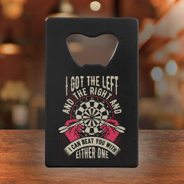 Abrebotellas De Tarjeta De Crédito Golpearte con ambas manos - Jugador Dart