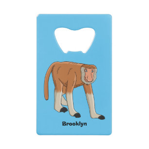 Abrebotellas De Tarjeta De Crédito Gracioso proboscito personalizado ilustracion