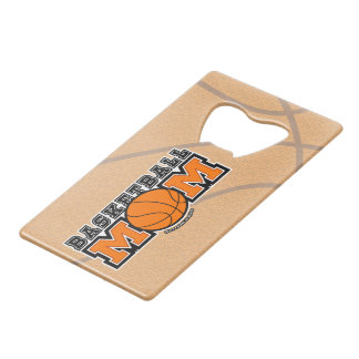 Abrebotellas De Tarjeta De Crédito Gráficos de locura de mamá de baloncesto