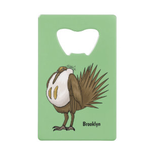 Abrebotellas De Tarjeta De Crédito Gran ilustración de dibujos animados de urogallo g