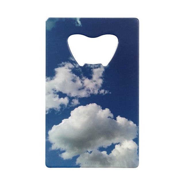 Abrebotellas De Tarjeta De Crédito Gran nube suave (Anverso)