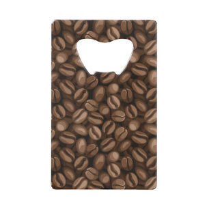 Abrebotellas De Tarjeta De Crédito Granos de café