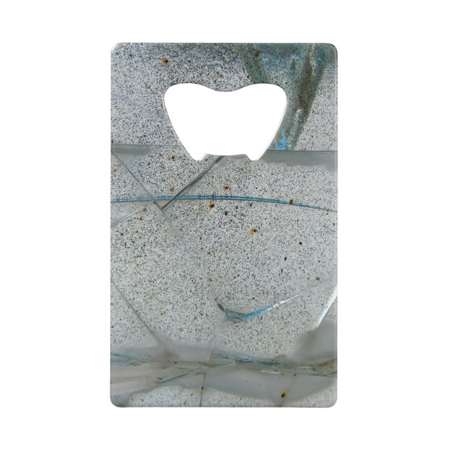 Abrebotellas De Tarjeta De Crédito Grasa rota y sucia (Anverso)