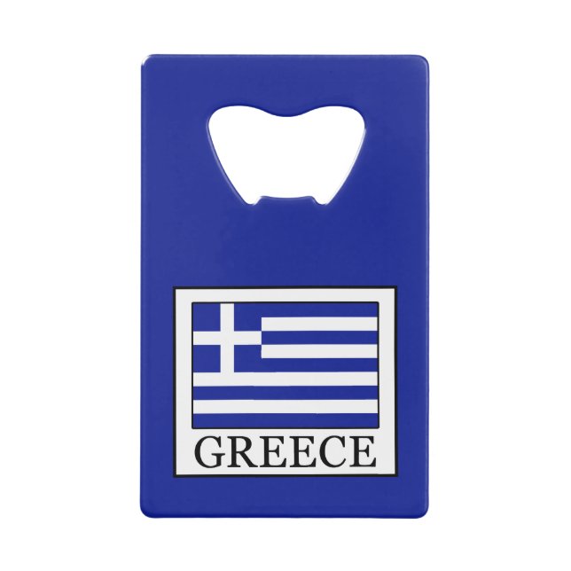 Abrebotellas De Tarjeta De Crédito Grecia (Anverso)