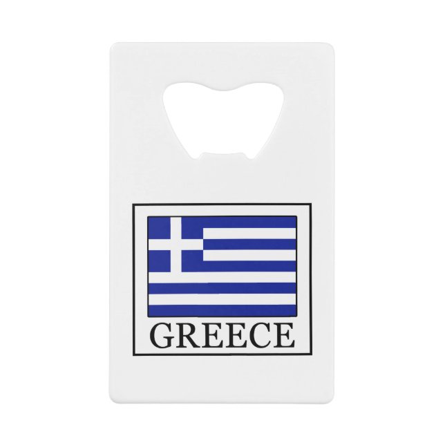 Abrebotellas De Tarjeta De Crédito Grecia (Anverso)