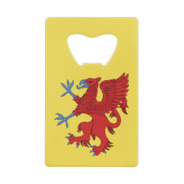 Abrebotellas De Tarjeta De Crédito Griffin Rampant Gules