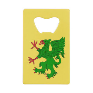 Abrebotellas De Tarjeta De Crédito Griffin Rampant Vert