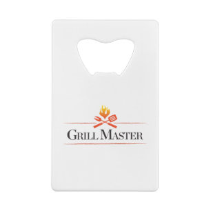 Abrebotellas De Tarjeta De Crédito Grill Master