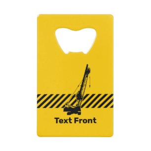 Abrebotellas De Tarjeta De Crédito Grúa de construcción