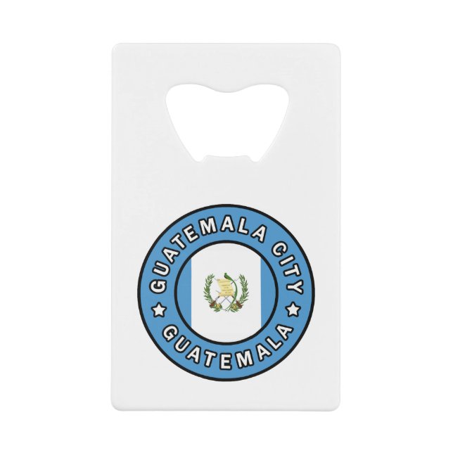 Abrebotellas De Tarjeta De Crédito Guatemala (Anverso)