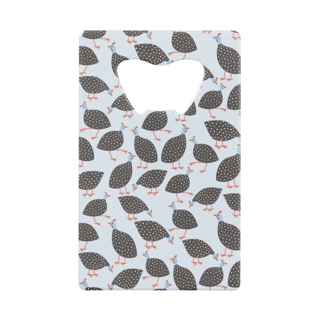 Abrebotellas De Tarjeta De Crédito Guinea Hen (Anverso)