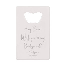 Abrebotellas De Tarjeta De Crédito Guión de propuesta Minimalista moderna para la dam