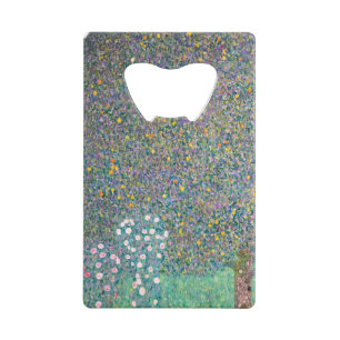 Abrebotellas De Tarjeta De Crédito Gustav Klimt - Rosales bajo los árboles
