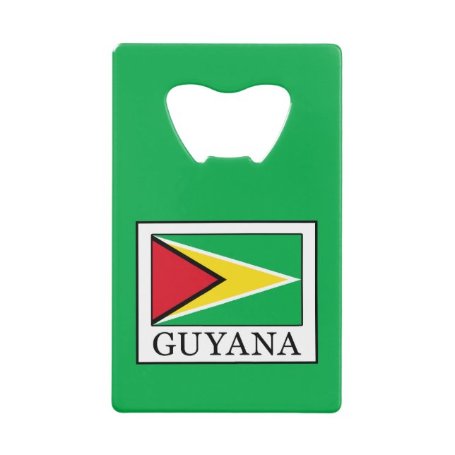 Abrebotellas De Tarjeta De Crédito Guyana (Anverso)