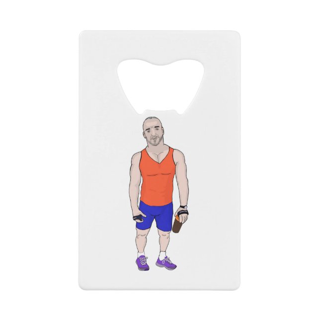 Abrebotellas De Tarjeta De Crédito Gym Dad (Anverso)