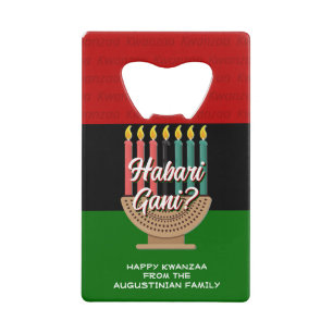 Abrebotellas De Tarjeta De Crédito HABARI GANI Kwanzaa