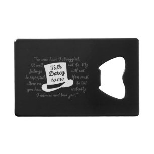 Abrebotellas De Tarjeta De Crédito Hable Darcy Conmigo