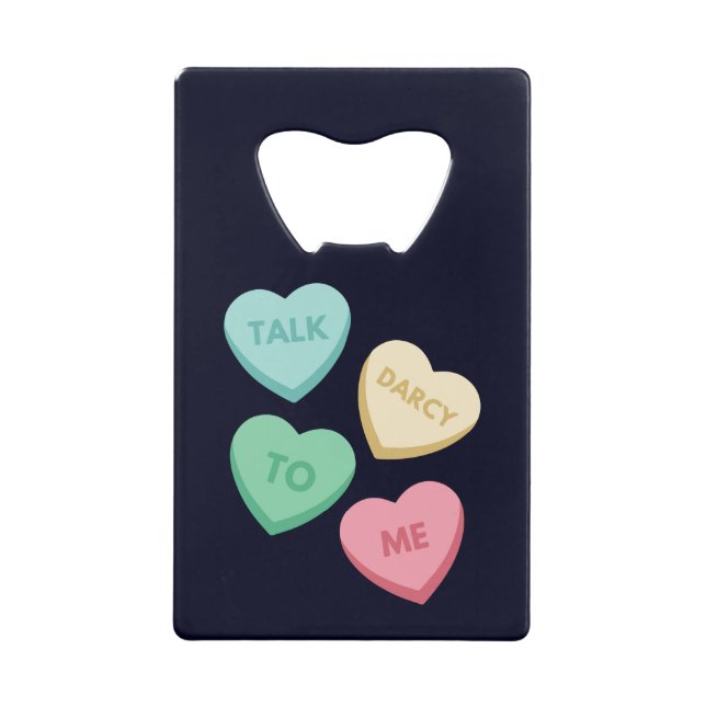 Abrebotellas De Tarjeta De Crédito Hable Darcy Conmigo III (Anverso)