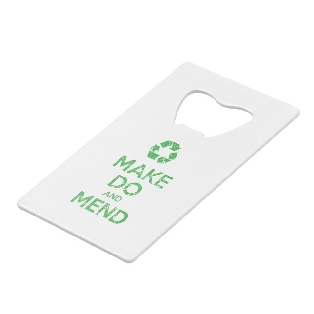 Abrebotellas De Tarjeta De Crédito Hacer y cambiar de idea (Ángulo frontal)