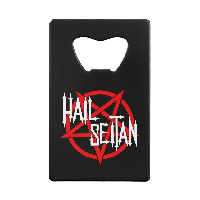 Abrebotellas De Tarjeta De Crédito Hail Seitan (Anverso)