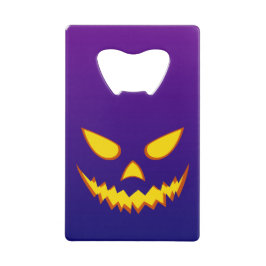 Abrebotellas De Tarjeta De Crédito Halloween Grinning Face Jack o Lantern Pumpkin