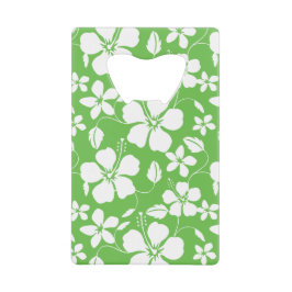 ABREBOTELLAS DE TARJETA DE CRÉDITO HAWAIIAN HULA (HIBISCUS) LIME