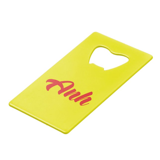 Abrebotellas De Tarjeta De Crédito Hermano Vietnamita - Anh ~ Tien Viene Idioma (Ángulo frontal)