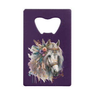 Abrebotellas De Tarjeta De Crédito Hermoso Caballo Boho