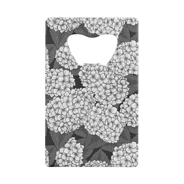 Abrebotellas De Tarjeta De Crédito Hidrangea blanca (Anverso)