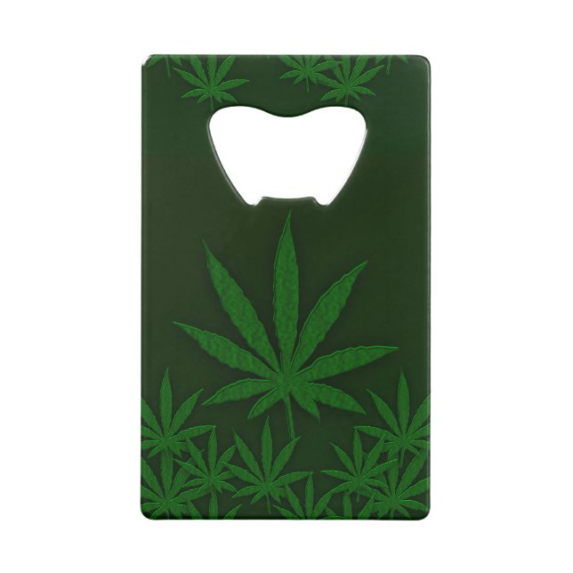 Abrebotellas De Tarjeta De Crédito Hierba mala (Reverso)