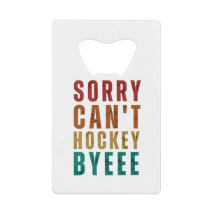 Abrebotellas De Tarjeta De Crédito Hockey divertido