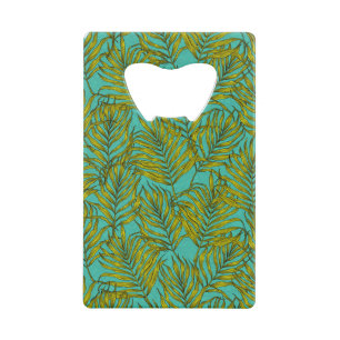 Abrebotellas De Tarjeta De Crédito Hojas de palma