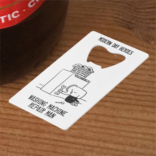 Abrebotellas De Tarjeta De Crédito Hombre de reparación de lavadora (Subido por el creador)