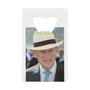 Abrebotellas De Tarjeta De Crédito HRH Duque de Edimburgo - Príncipe Felipe