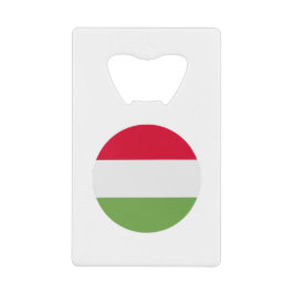 Abrebotellas De Tarjeta De Crédito Hungary Flag