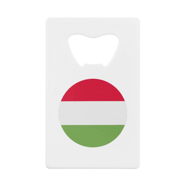 Abrebotellas De Tarjeta De Crédito Hungary Flag (Anverso)