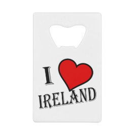 Abrebotellas De Tarjeta De Crédito I Heart Ireland bk bocnt