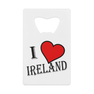 Abrebotellas De Tarjeta De Crédito I Heart Ireland bk bocnt