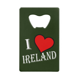 Abrebotellas De Tarjeta De Crédito I Heart Ireland con bocnt