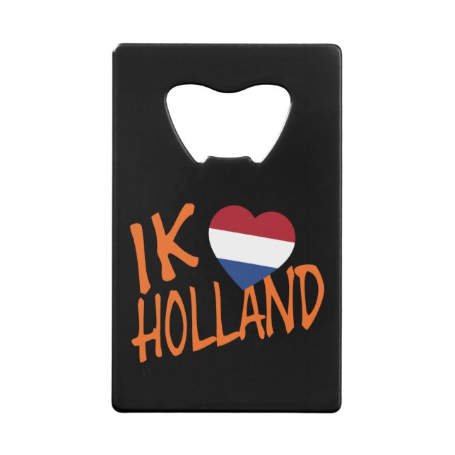 Abrebotellas De Tarjeta De Crédito Ik Heartflag Holland o en bk bocnt (Anverso)