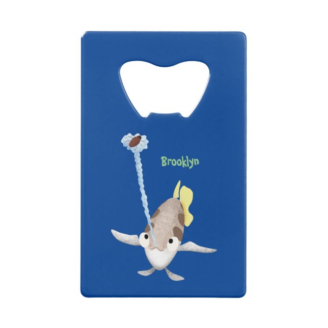 Abrebotellas De Tarjeta De Crédito Ilustracion de personalizado de Arquero Cutáneo (Anverso)