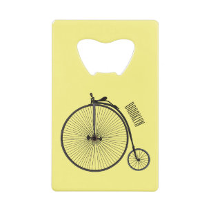 Abrebotellas De Tarjeta De Crédito Ilustracion de personalizado de bicicletas de alta