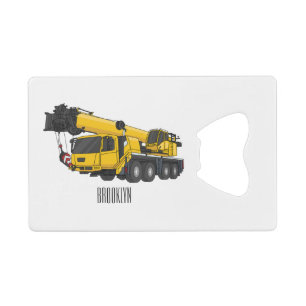 Abrebotellas De Tarjeta De Crédito Ilustracion de personalizado de camiones Crane