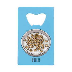 Abrebotellas De Tarjeta De Crédito Ilustracion de personalizado de cereales