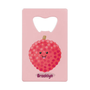 Abrebotellas De Tarjeta De Crédito Ilustracion de personalizado de linché rosado