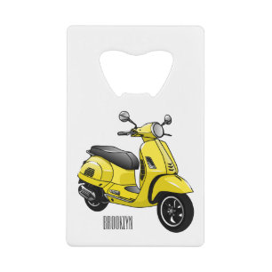 Abrebotellas De Tarjeta De Crédito Ilustracion de personalizado de motocicleta con ci