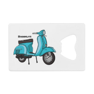 Abrebotellas De Tarjeta De Crédito Ilustracion de personalizado de motocicletas con c
