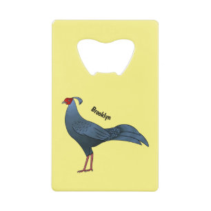 Abrebotellas De Tarjeta De Crédito Ilustracion de personalizado de pájaro de fuego si