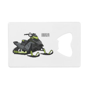 Abrebotellas De Tarjeta De Crédito Ilustracion de personalizado para motos de nieve