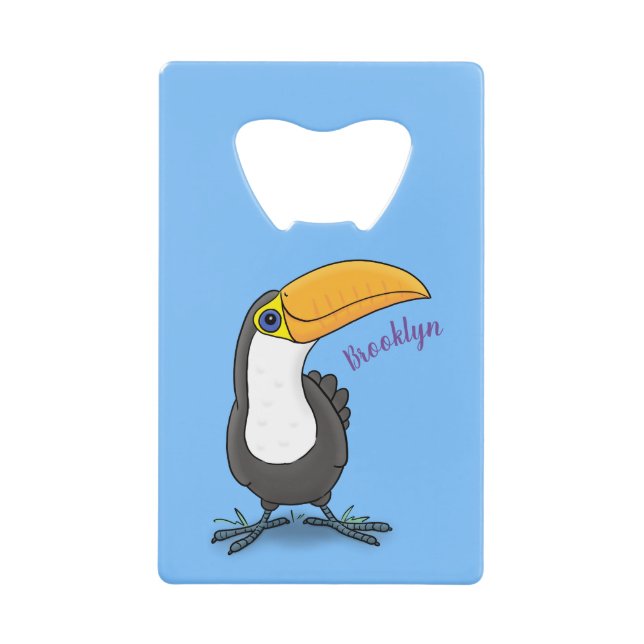 Abrebotellas De Tarjeta De Crédito Ilustracion de personalizado toscano feliz (Anverso)